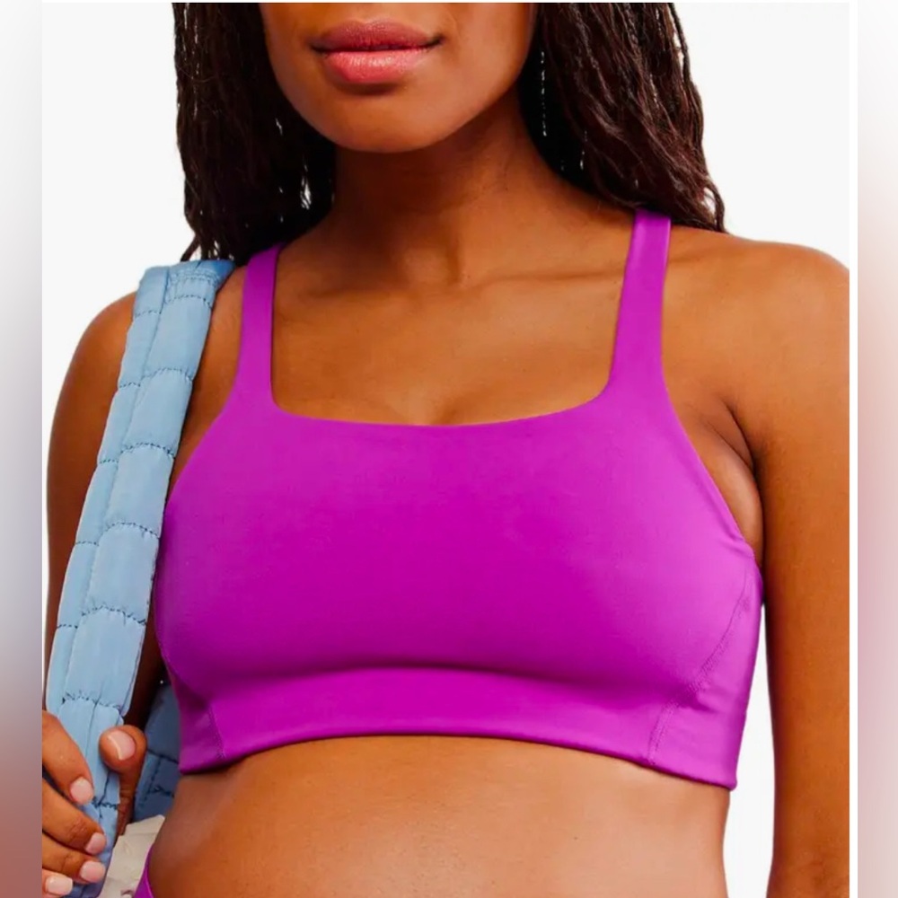 Free People Purple Sports Bra NWT